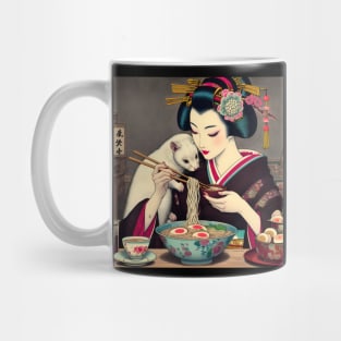 ramen life - ukiyo-e ramen life Mug